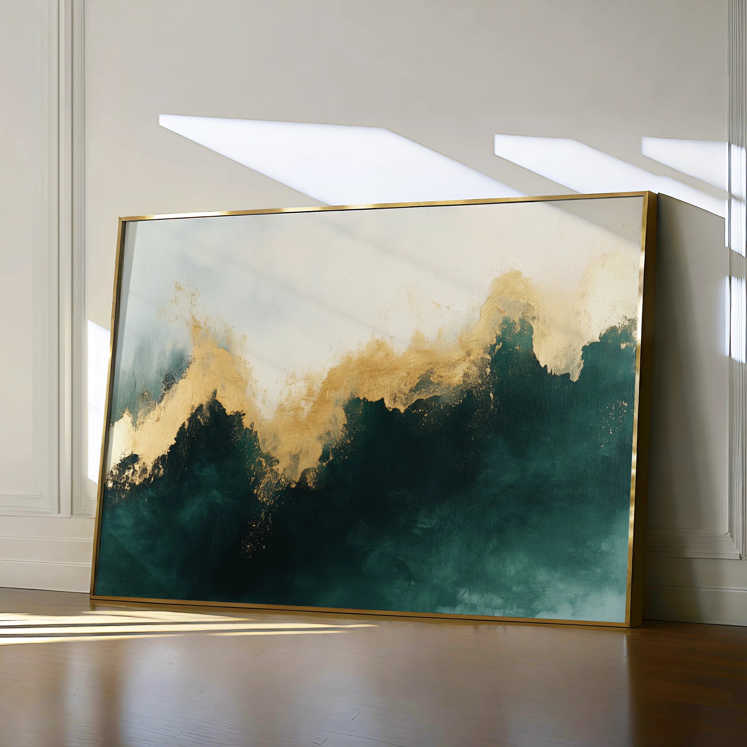 Abstract 335 Canvas Art 18" x 24" / 45 x 60 cm / Black