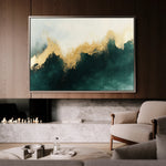 Abstract 335 Canvas Art 18" x 24" / 45 x 60 cm / Black