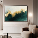 Abstract 335 Canvas Art 18" x 24" / 45 x 60 cm / Black