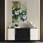 Floral 335 Canvas Art 18" x 24" / 45 x 60 cm / Black