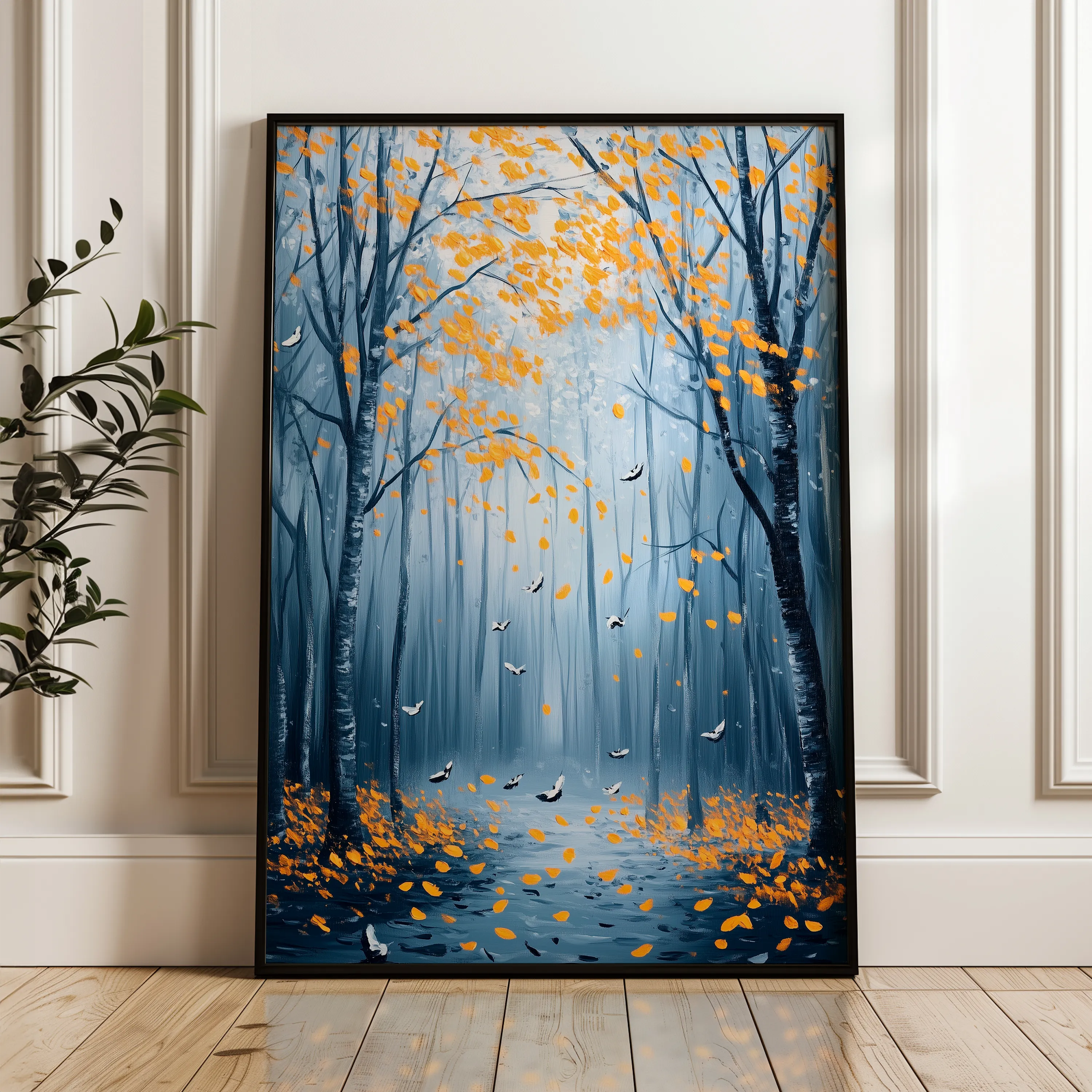 Landscape 335 Canvas Art 18" x 24" / 45 x 60 cm / Black