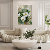 Floral 336 Canvas Art 18" x 24" / 45 x 60 cm / Black