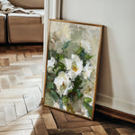Floral 336 Canvas Art 18" x 24" / 45 x 60 cm / Black