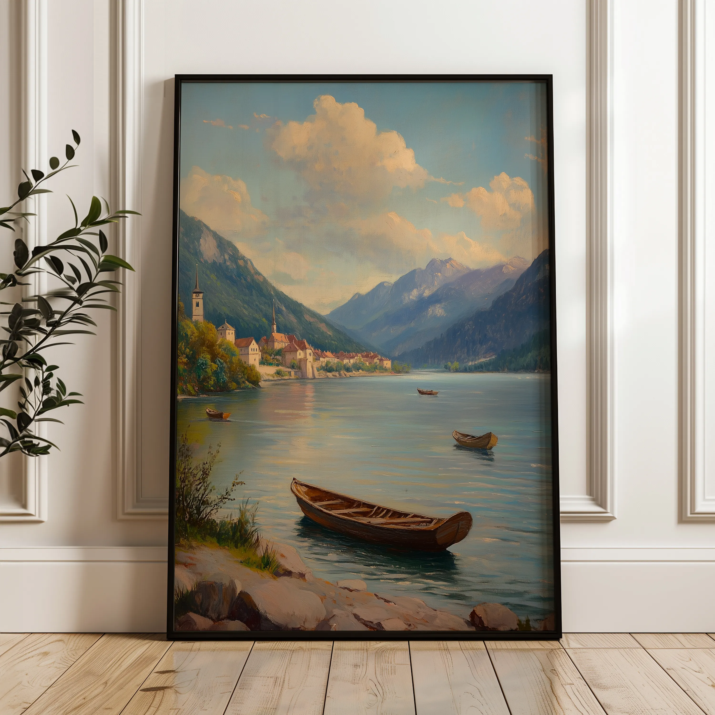 Landscape 336 Canvas Art 18" x 24" / 45 x 60 cm / Black