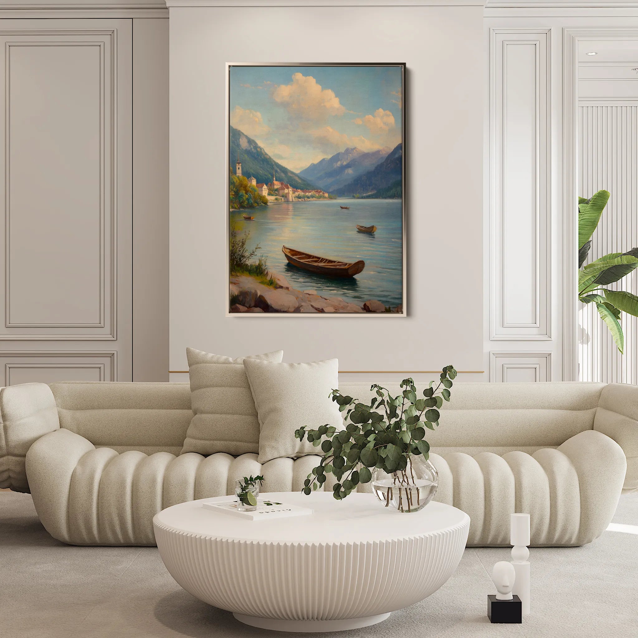 Landscape 336 Canvas Art 18" x 24" / 45 x 60 cm / Black