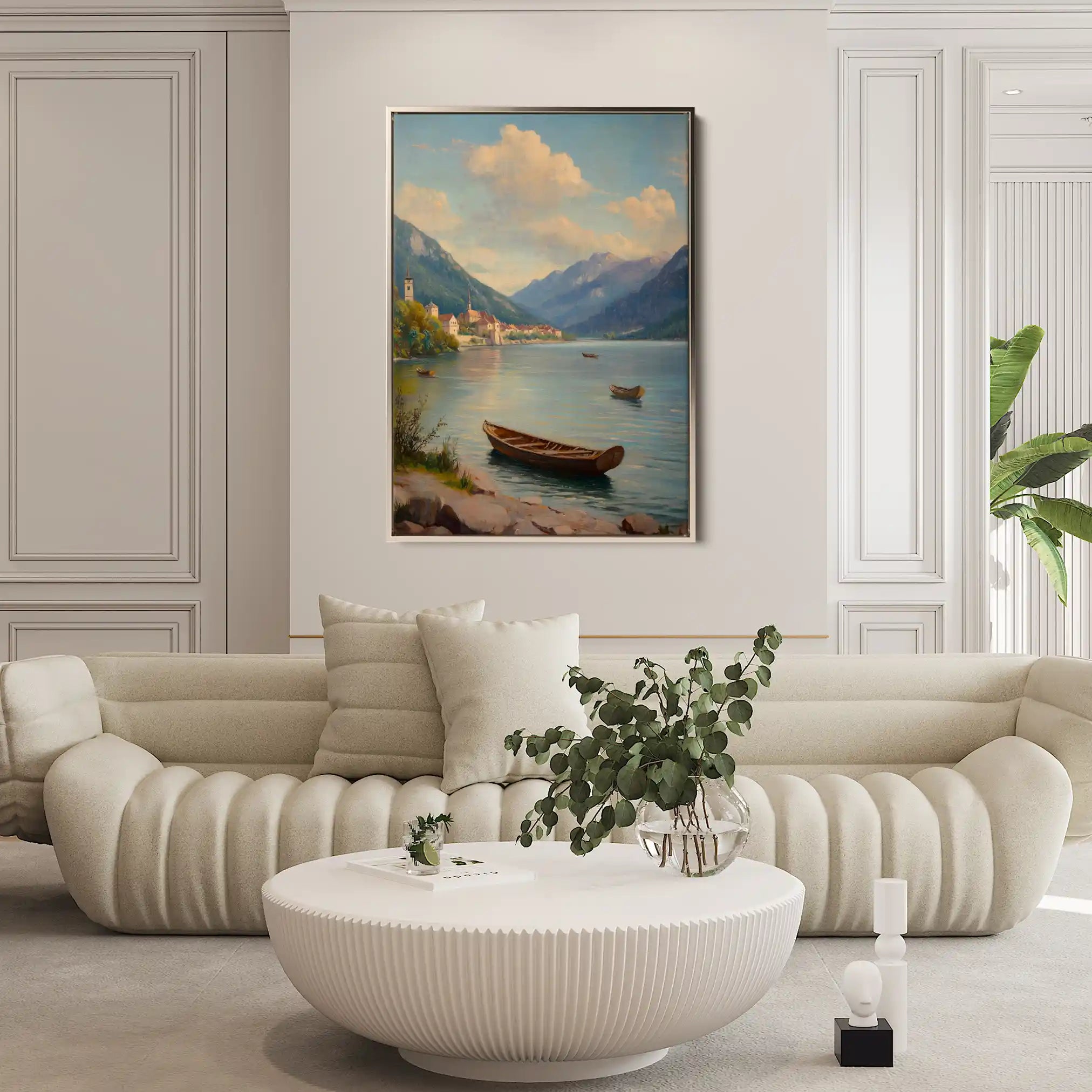 Landscape 336 Canvas Art 60 x 40 cm / Black