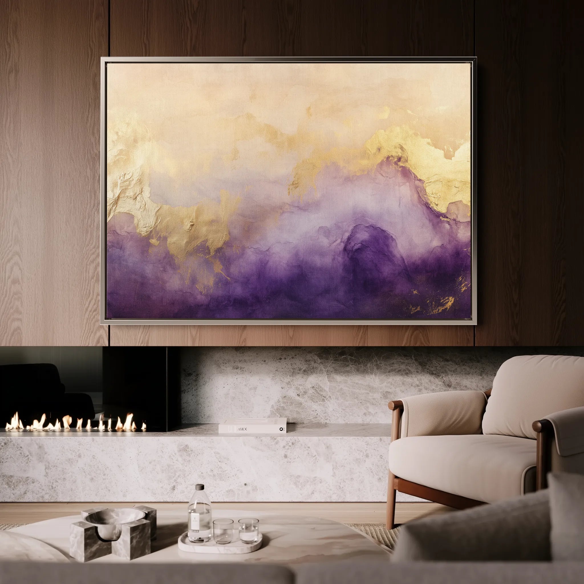 Abstract 337 Canvas Art 18" x 24" / 45 x 60 cm / Black