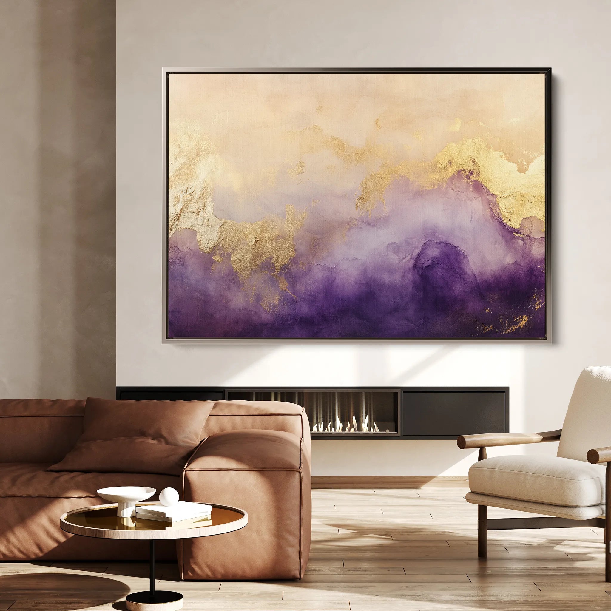 Abstract 337 Canvas Art 18" x 24" / 45 x 60 cm / Black