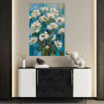 Floral 337 Canvas Art 60 x 40 cm / Black