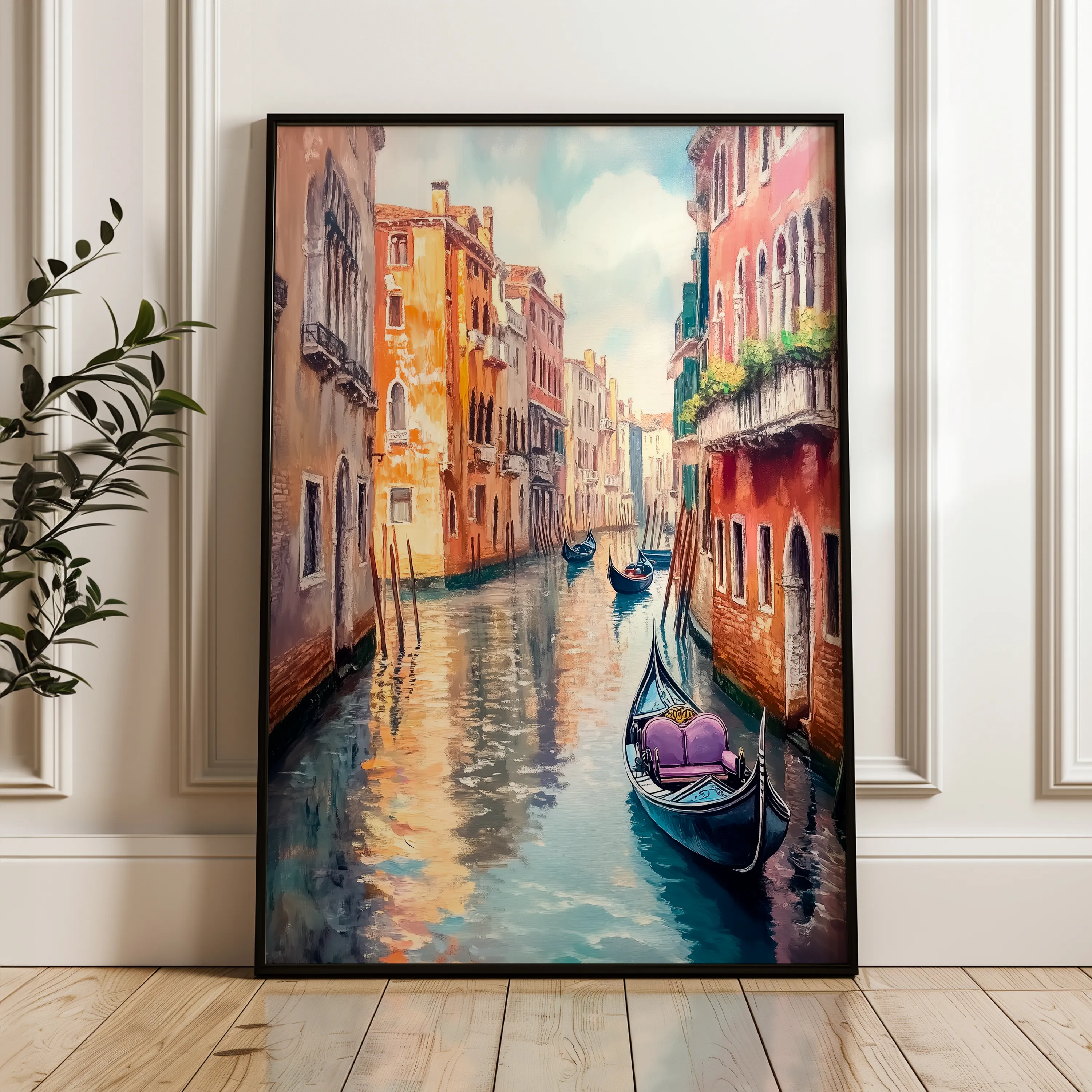 Landscape 337 Canvas Art 18" x 24" / 45 x 60 cm / Black