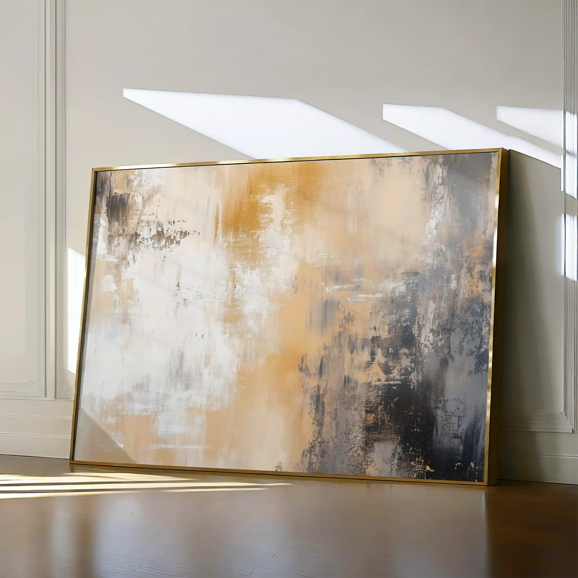 Abstract 338 Canvas Art 18" x 24" / 45 x 60 cm / Black