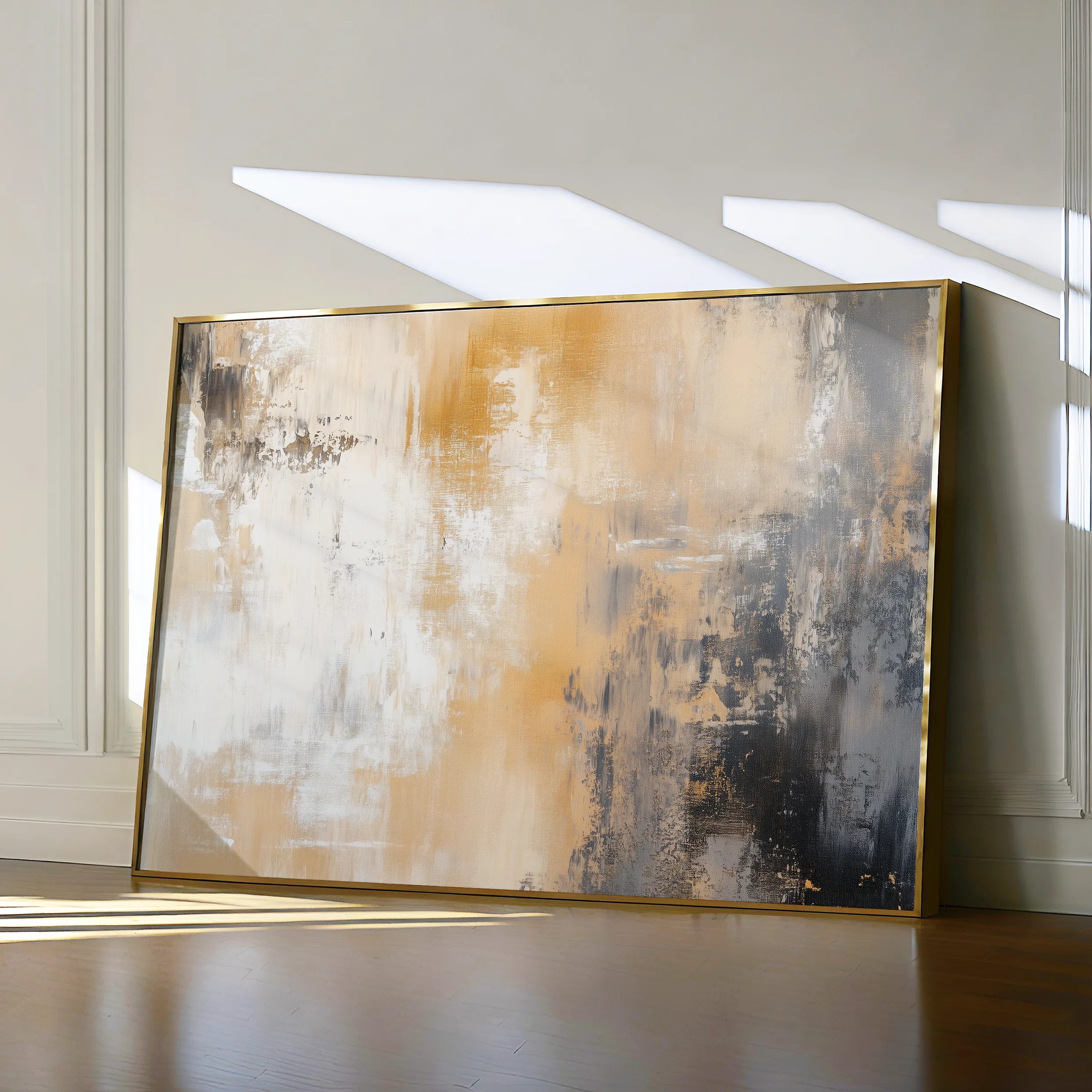 Abstract 338 Canvas Art 18" x 24" / 45 x 60 cm / Black