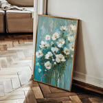 Floral 338 Canvas Art 18" x 24" / 45 x 60 cm / Black