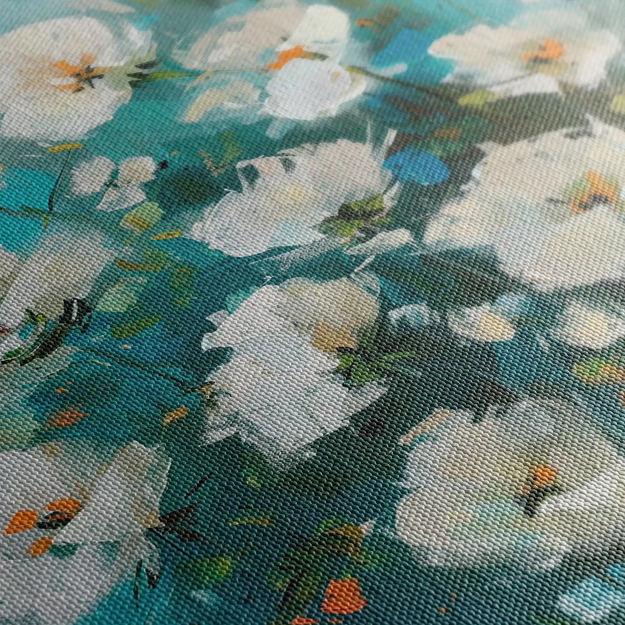 Floral 338 Canvas Art 60 x 40 cm / Black