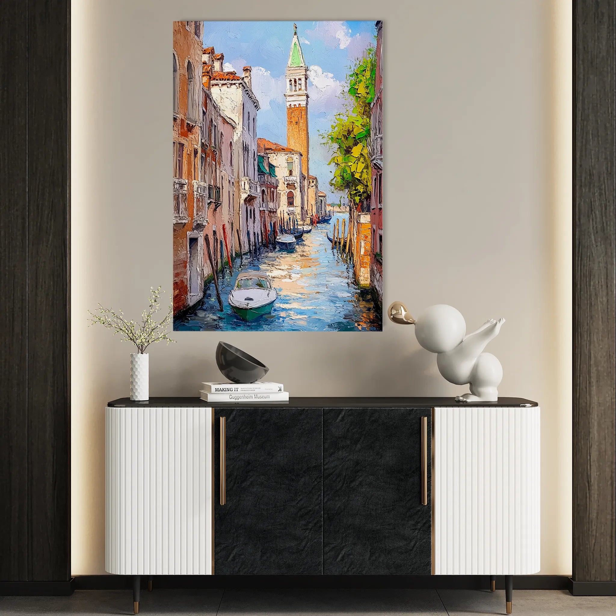 Landscape 338 Canvas Art 18" x 24" / 45 x 60 cm / Black