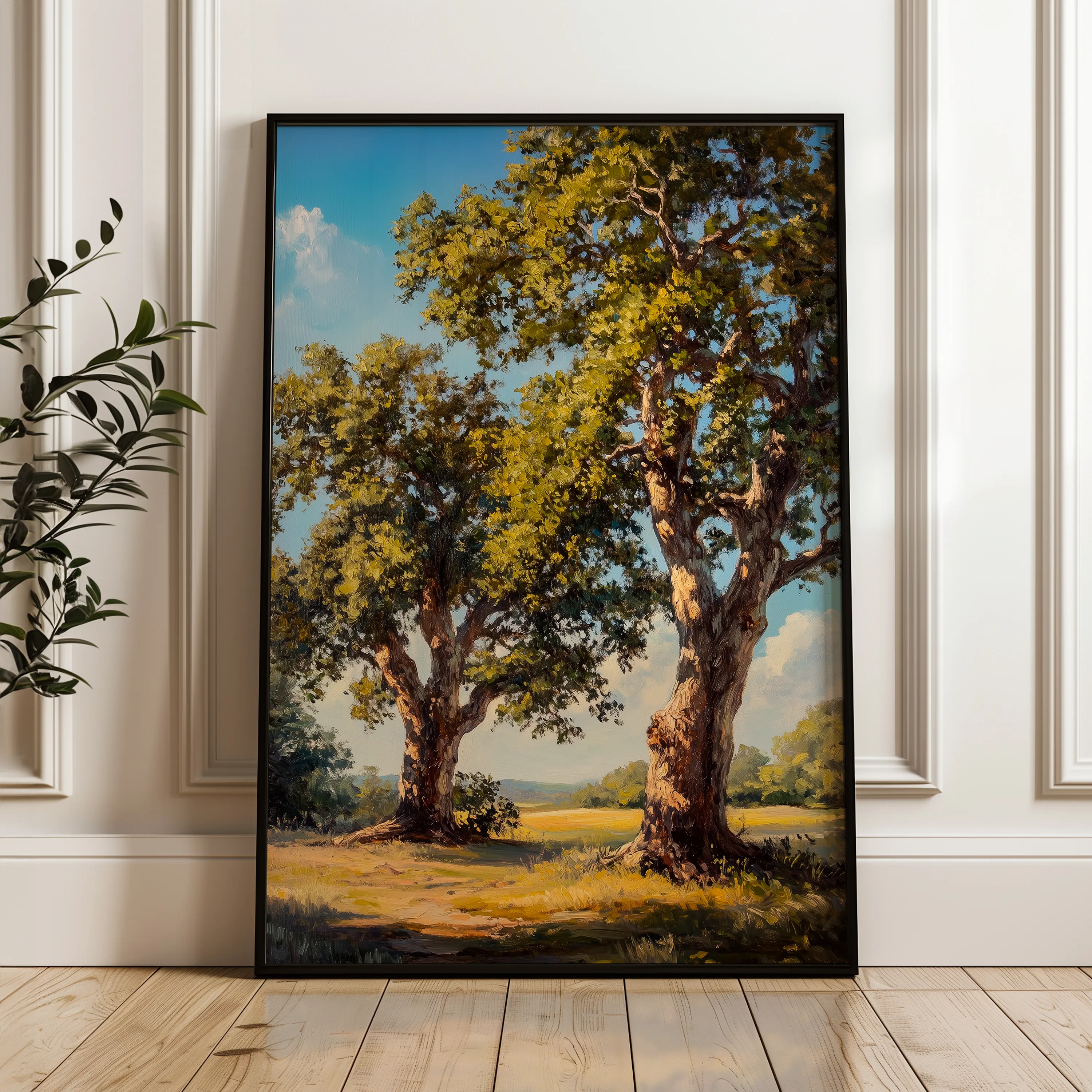 Landscape 339 Canvas Art 18" x 24" / 45 x 60 cm / Black