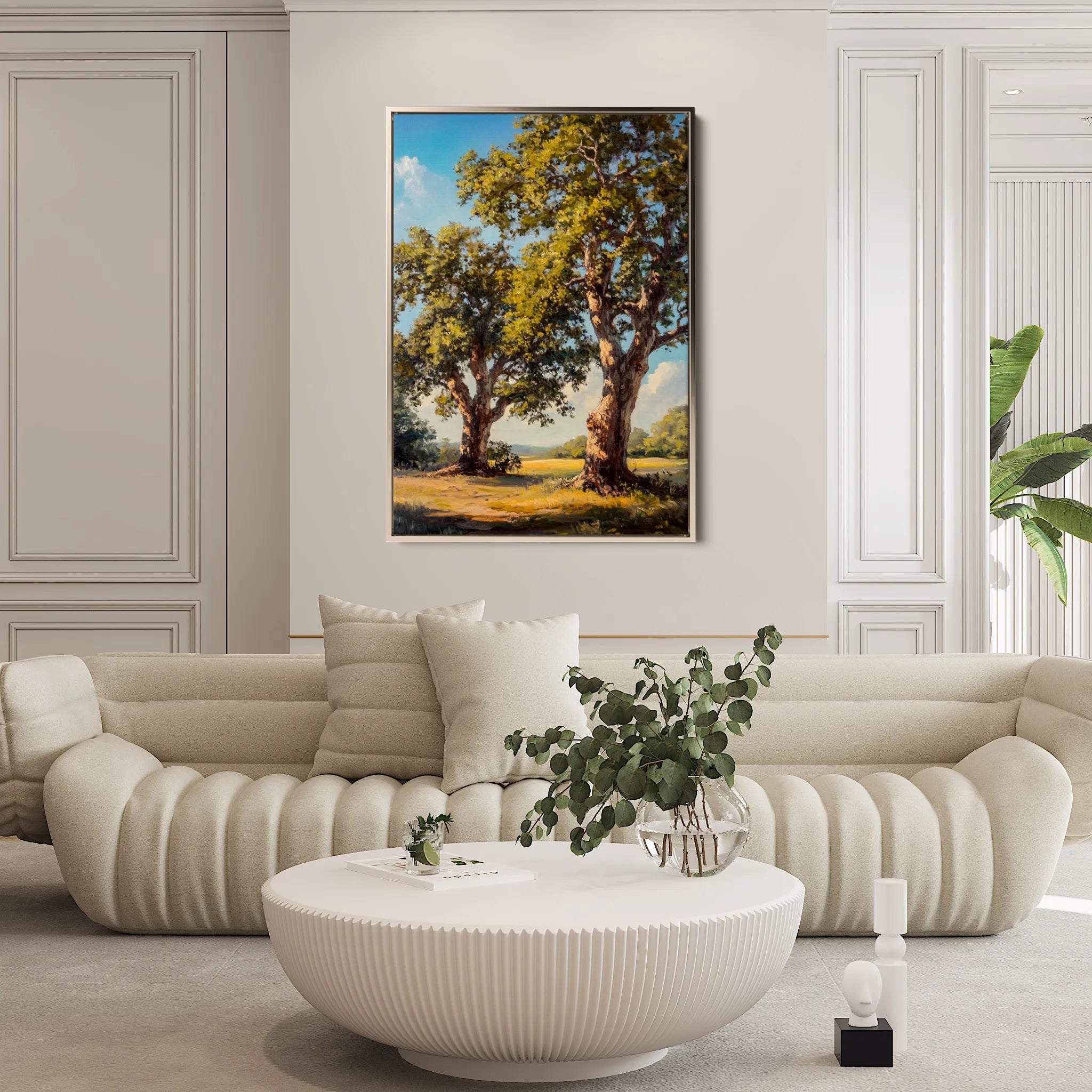 Landscape 339 Canvas Art 18" x 24" / 45 x 60 cm / Black