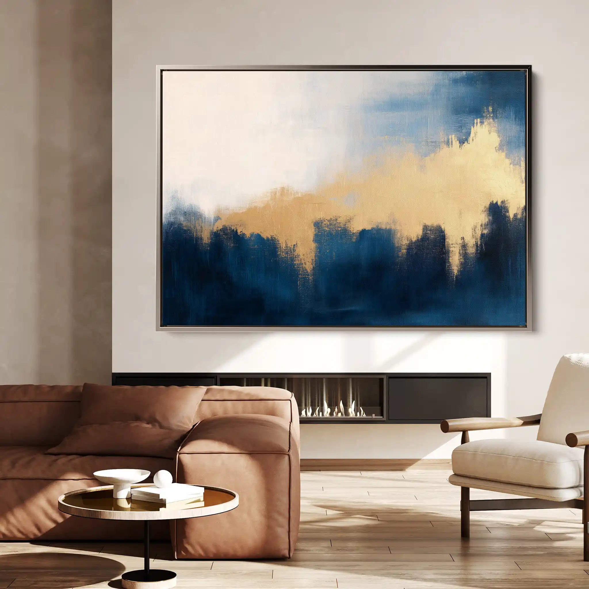 Abstract 340 Canvas Art 60 x 40 cm / Black