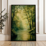 Landscape 340 Canvas Art 18" x 24" / 45 x 60 cm / Black