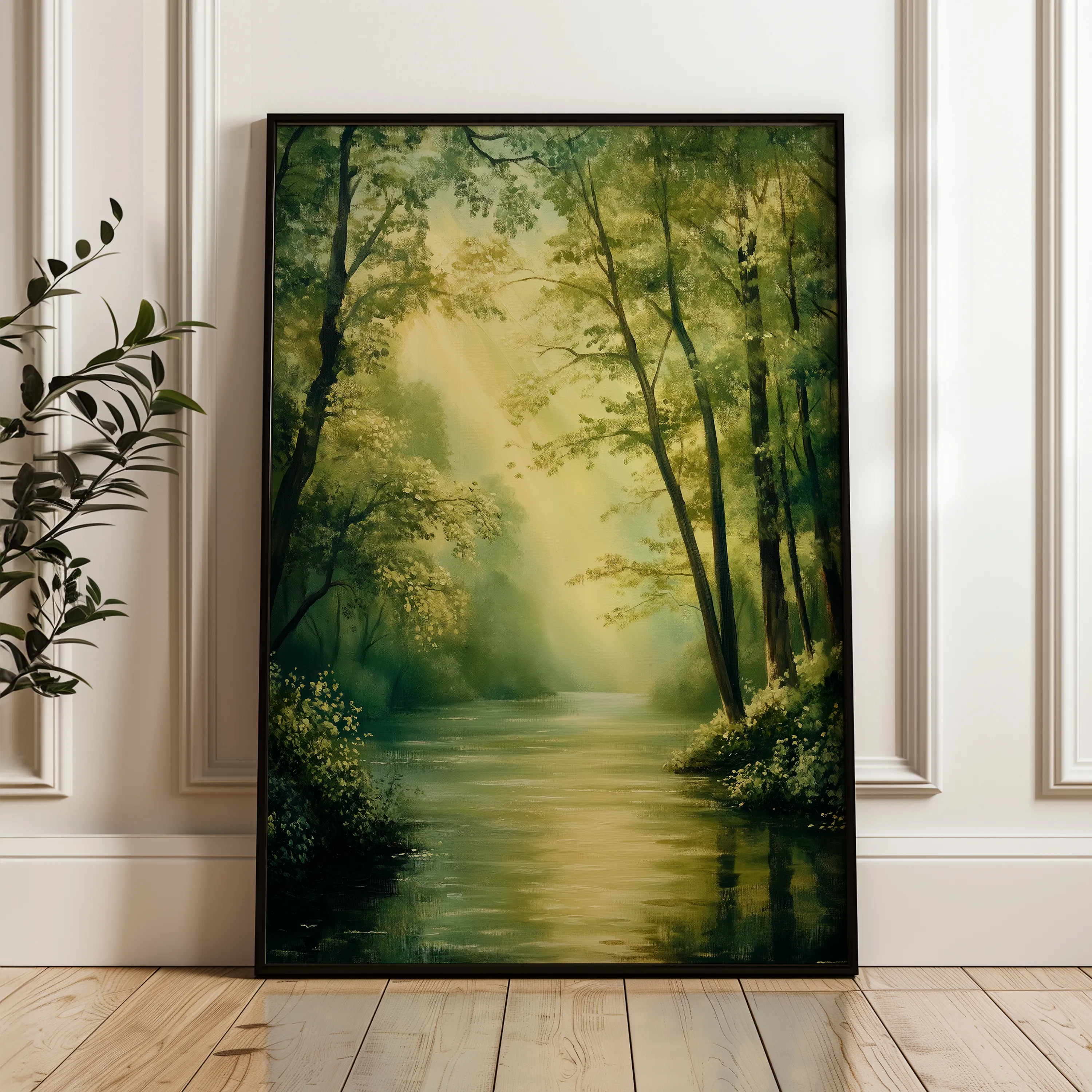 Landscape 340 Canvas Art 18" x 24" / 45 x 60 cm / Black