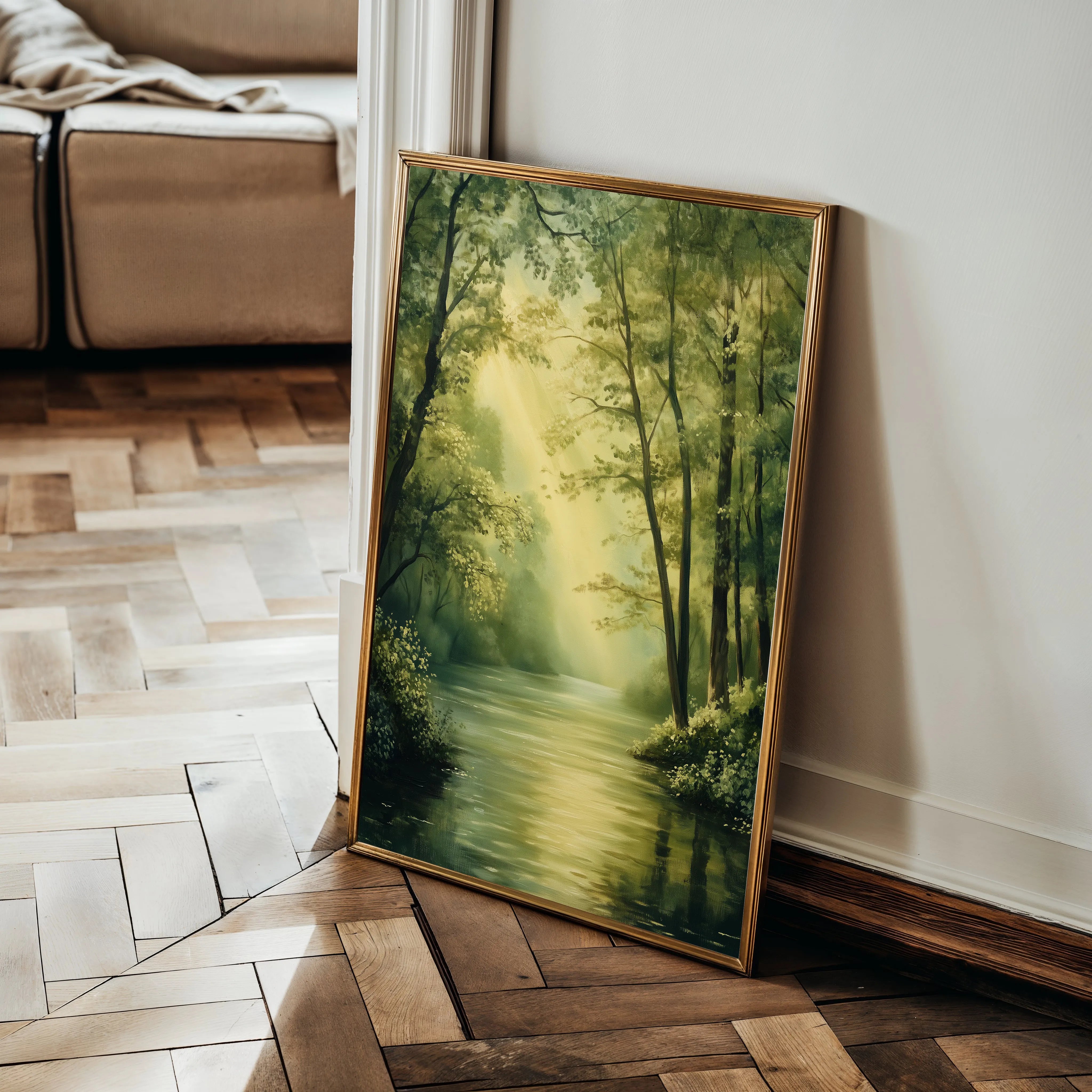 Landscape 340 Canvas Art 18" x 24" / 45 x 60 cm / Black