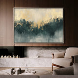 Abstract 341 Canvas Art 18" x 24" / 45 x 60 cm / Black