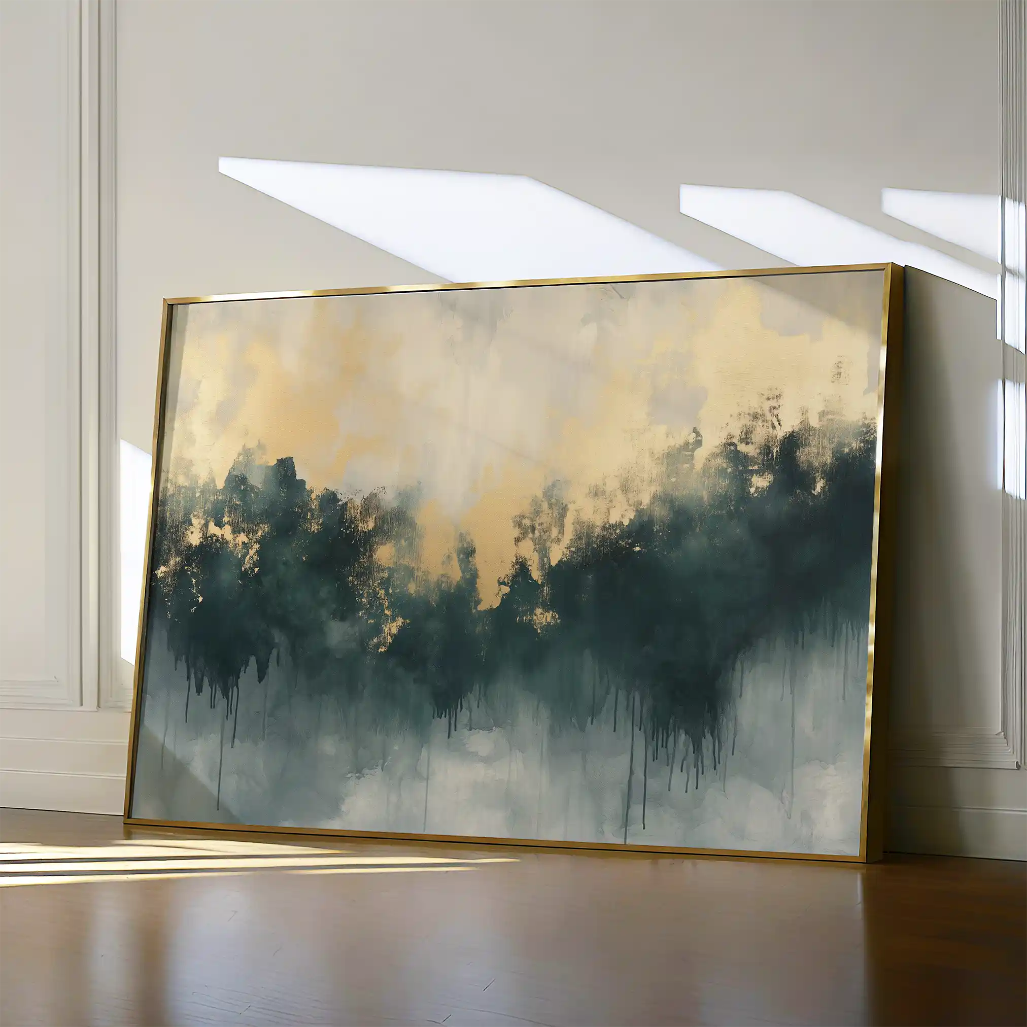 Abstract 341 Canvas Art 60 x 40 cm / Black