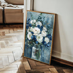Floral 341 Canvas Art 18" x 24" / 45 x 60 cm / Black