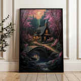 Landscape 341 Canvas Art 18" x 24" / 45 x 60 cm / Black