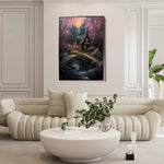 Landscape 341 Canvas Art 18" x 24" / 45 x 60 cm / Black