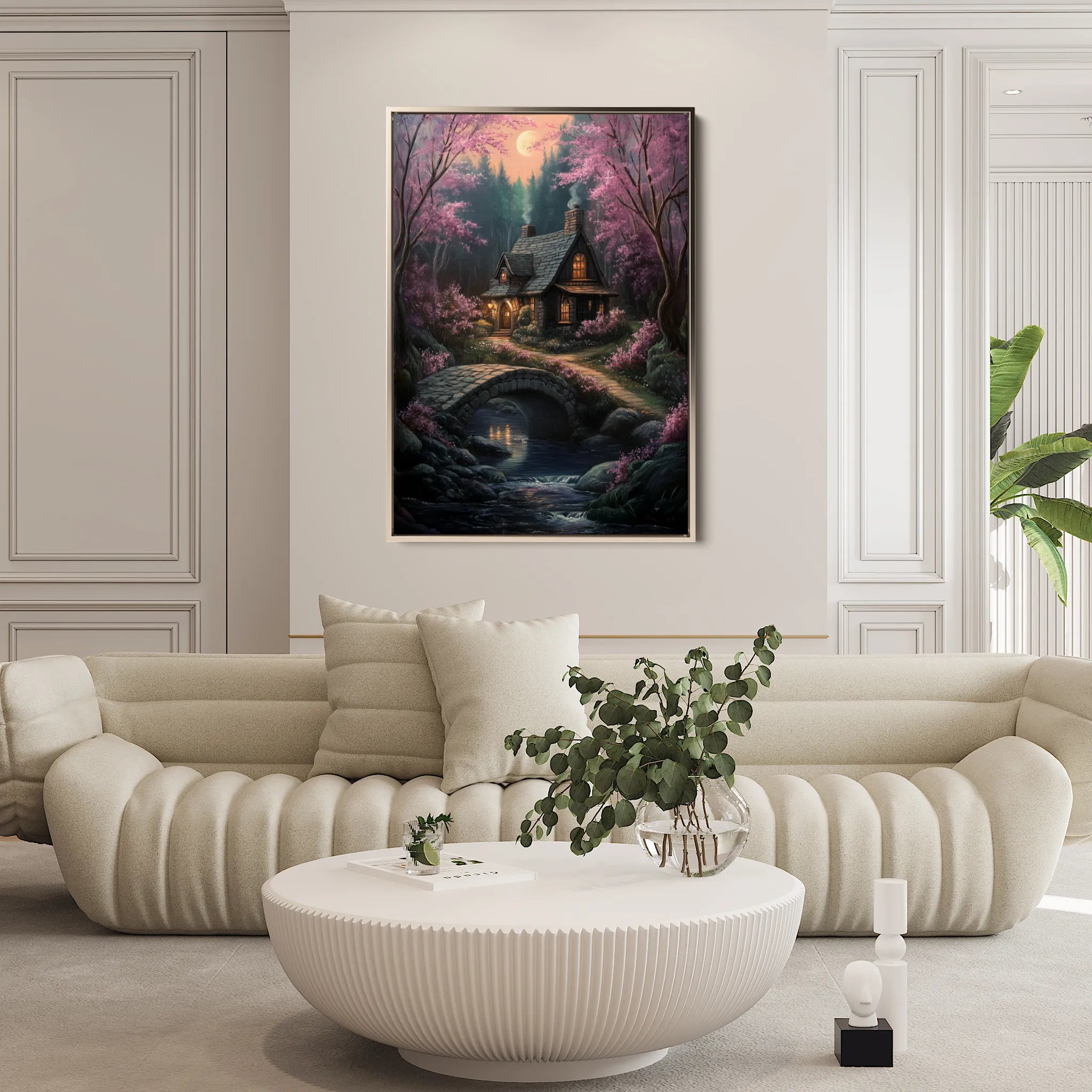 Landscape 341 Canvas Art 18" x 24" / 45 x 60 cm / Black