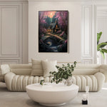 Landscape 341 Canvas Art 60 x 40 cm / Black