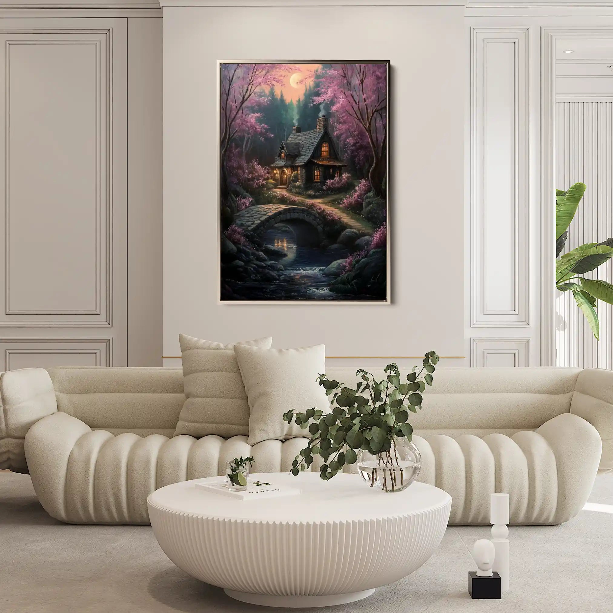 Landscape 341 Canvas Art 60 x 40 cm / Black