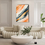 Abstract 342 Canvas Art 18" x 24" / 45 x 60 cm / Black