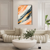Abstract 342 Canvas Art 18" x 24" / 45 x 60 cm / Black