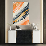 Abstract 342 Canvas Art 18" x 24" / 45 x 60 cm / Black