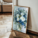 Floral 342 Canvas Art 18" x 24" / 45 x 60 cm / Black