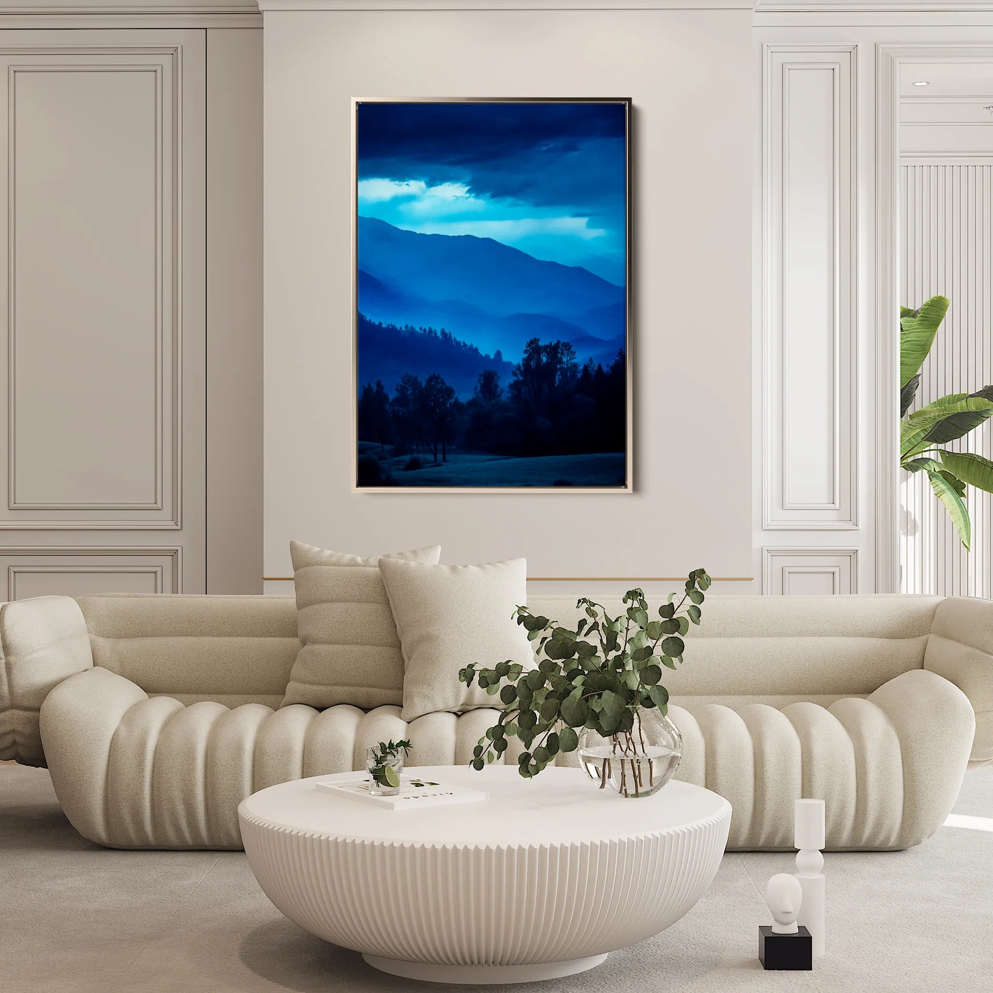 Landscape 342 Canvas Art 18" x 24" / 45 x 60 cm / Black