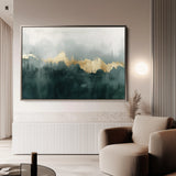 Abstract 343 Canvas Art 18" x 24" / 45 x 60 cm / Black