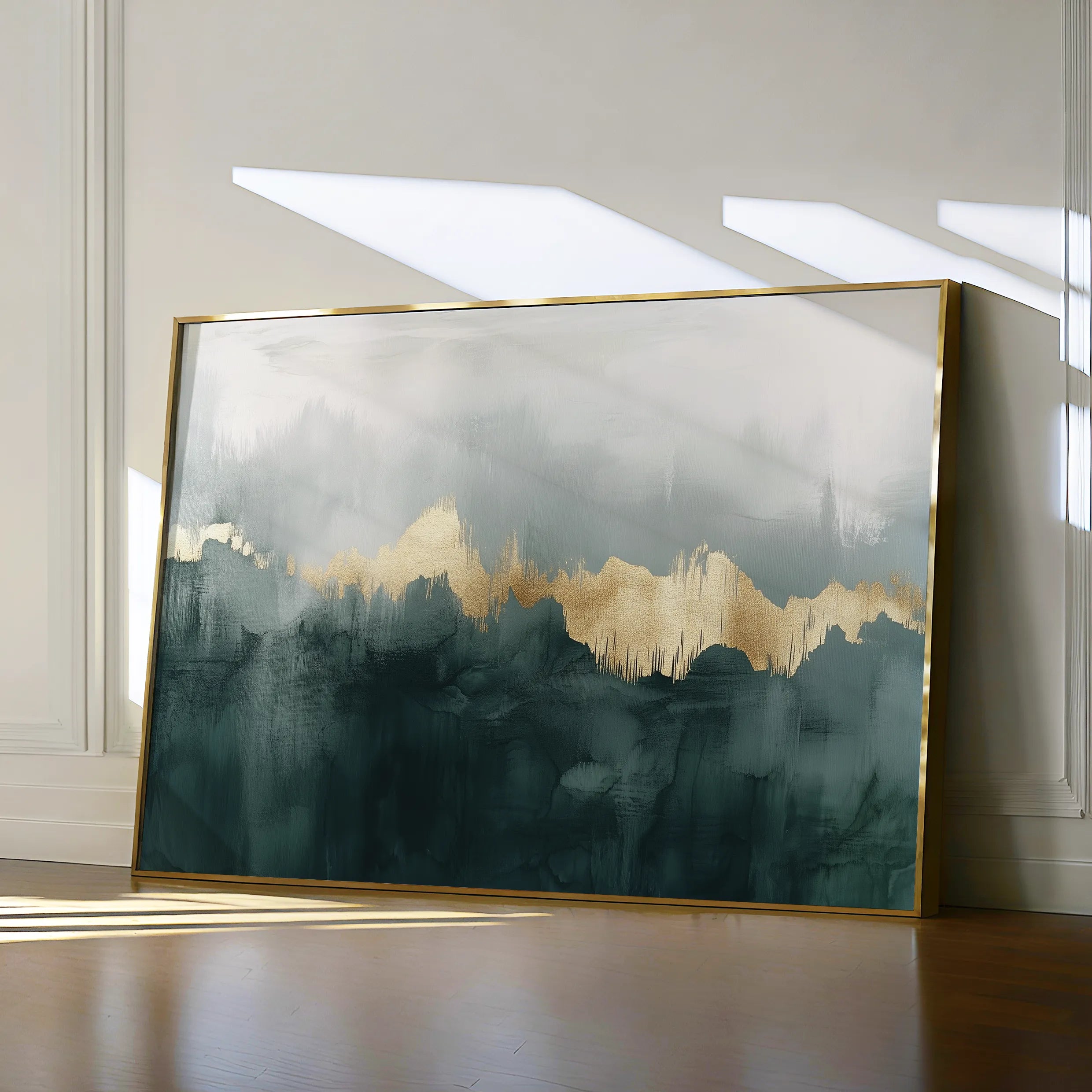 Abstract 343 Canvas Art 18" x 24" / 45 x 60 cm / Black