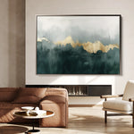 Abstract 343 Canvas Art 18" x 24" / 45 x 60 cm / Black