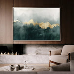 Abstract 343 Canvas Art 18" x 24" / 45 x 60 cm / Black