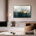 Abstract 343 Canvas Art 18" x 24" / 45 x 60 cm / Black