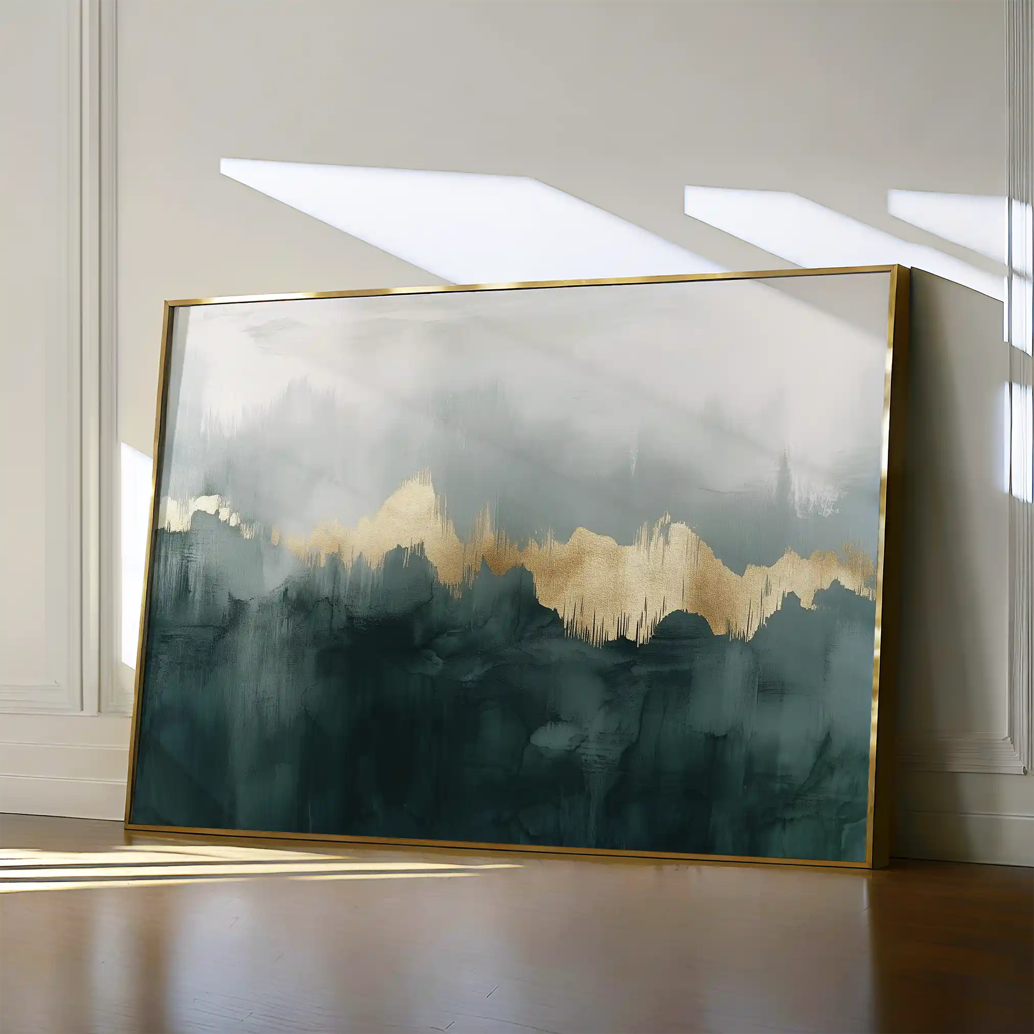 Abstract 343 Canvas Art 60 x 40 cm / Black