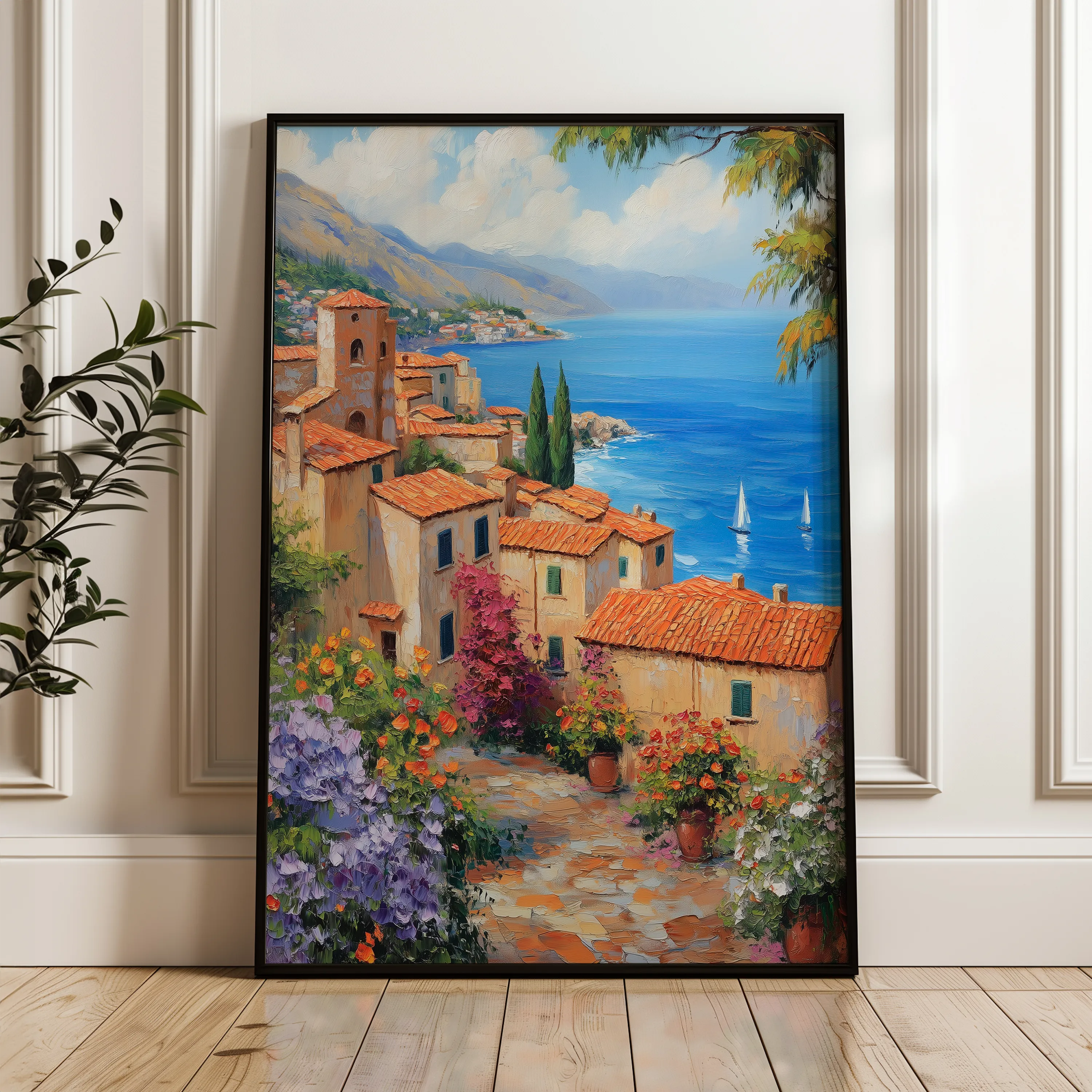 Landscape 343 Canvas Art 18" x 24" / 45 x 60 cm / Black