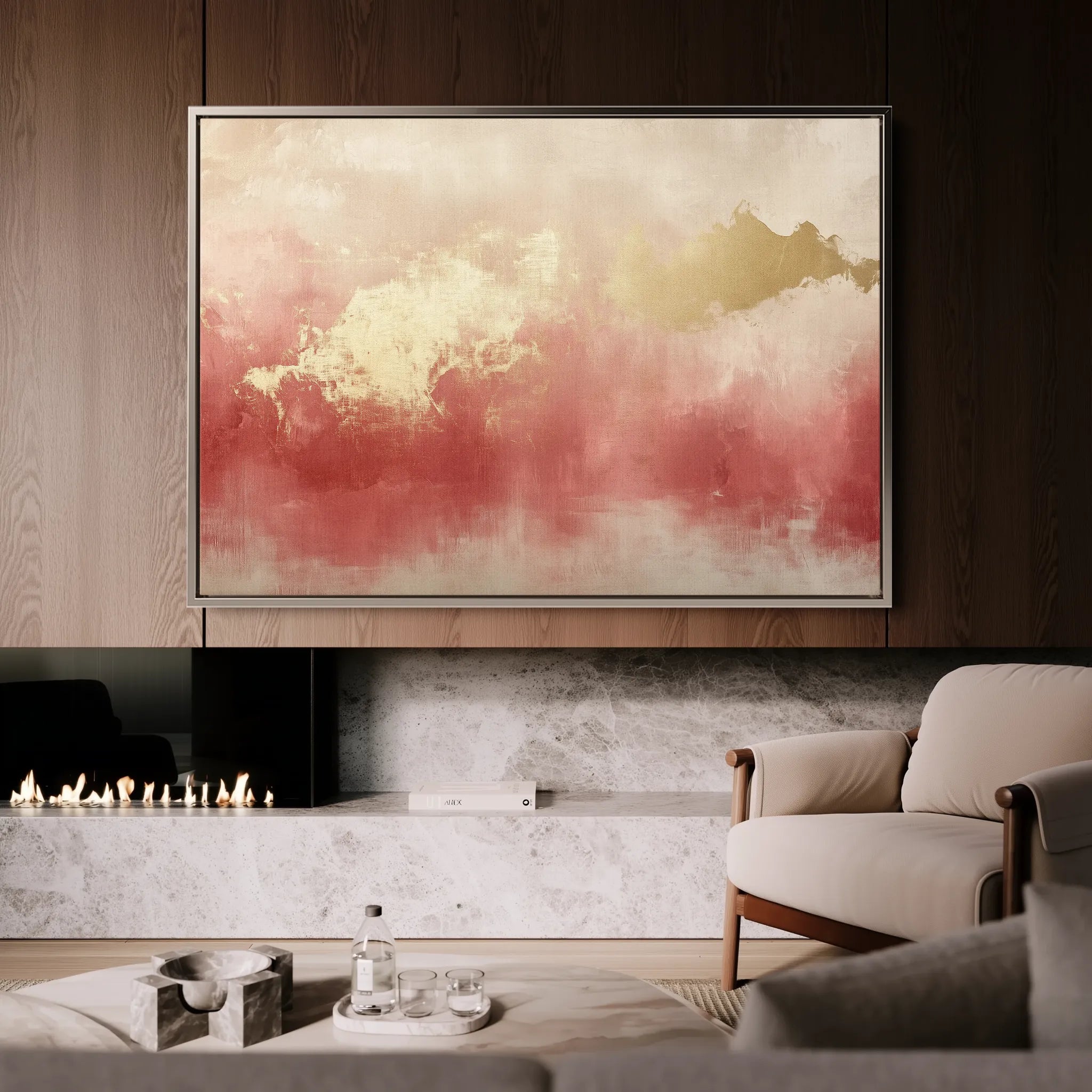 Abstract 344 Canvas Art 18" x 24" / 45 x 60 cm / Black