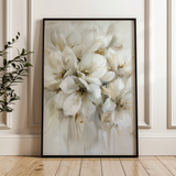 Floral 344 Canvas Art 18" x 24" / 45 x 60 cm / Black