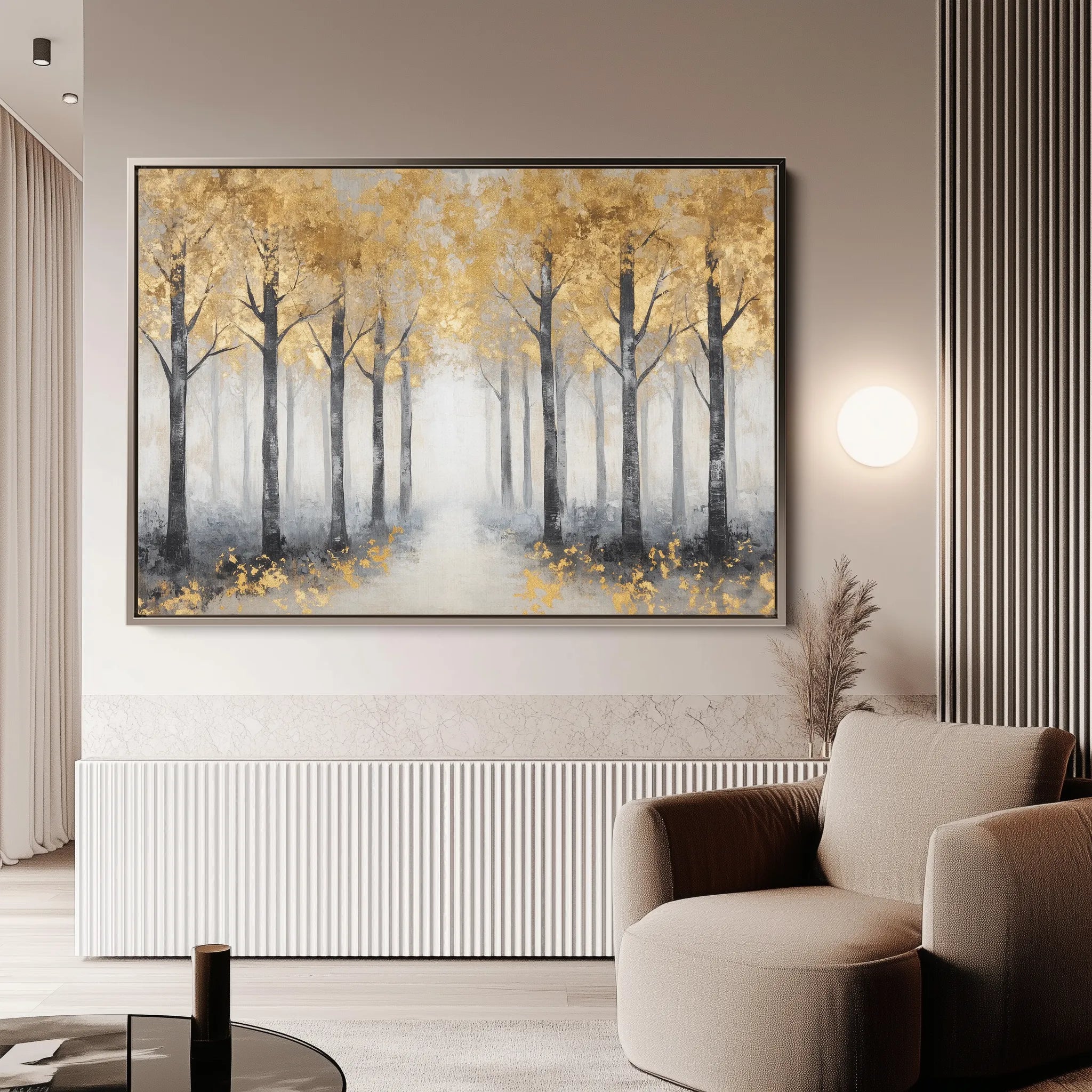 Landscape 344 Canvas Art 18" x 24" / 45 x 60 cm / Black