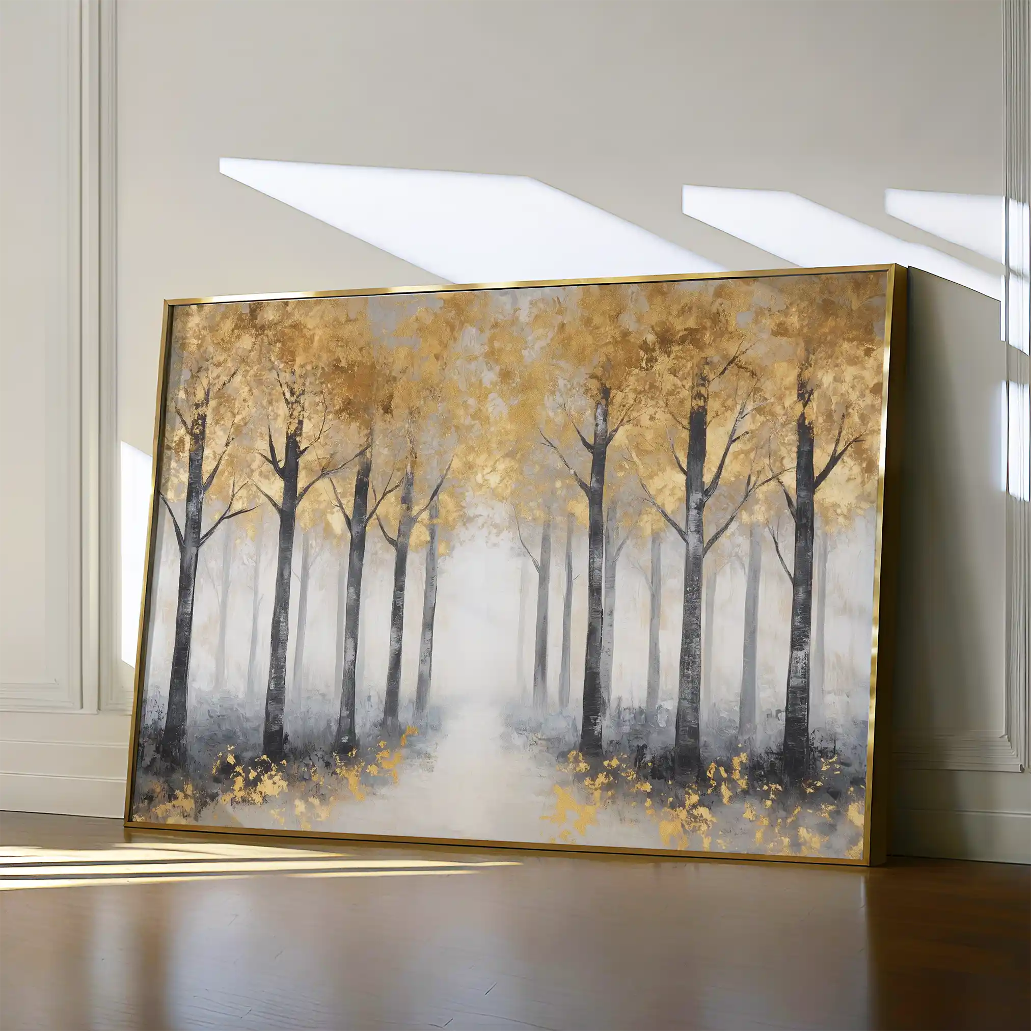 Landscape 344 Canvas Art 60 x 40 cm / Black