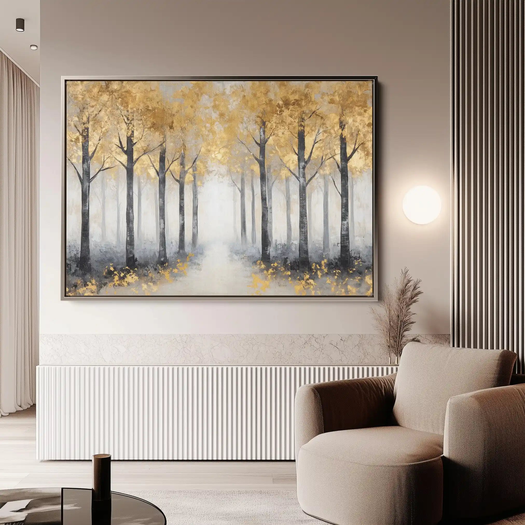 Landscape 344 Canvas Art 60 x 40 cm / Black